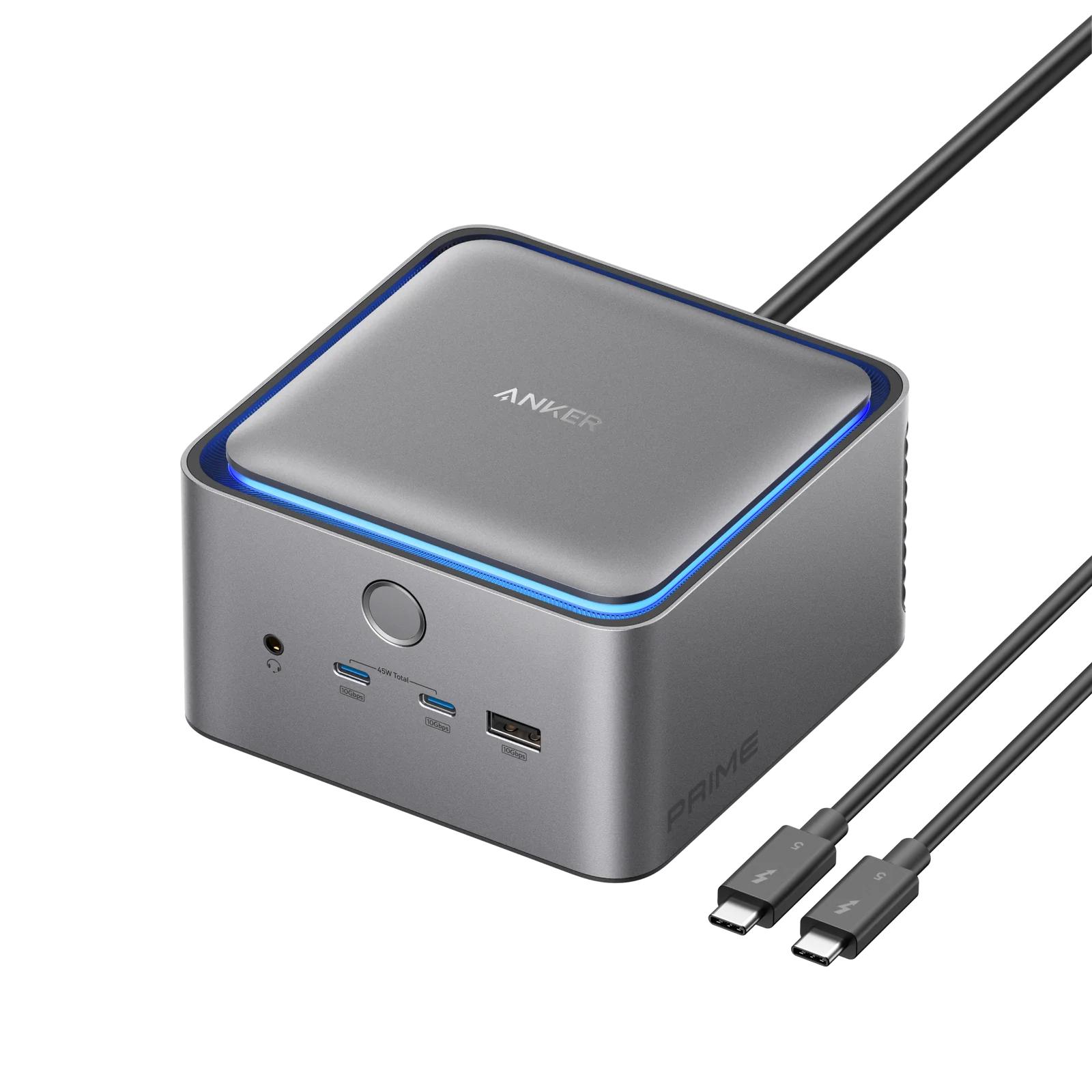 Anker DOCKING Station 14-in-1, porturi: 1xThunderbolt 5 up 140W, 2xThunderbolt 5 downs 15W, A83B53A1