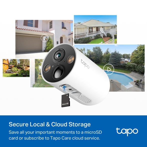 Tp-Link CAMERA IP Exterior cu acumulator, include panou solar, IP66, dist. IR 15 m, Tapo C425 KIT - imagine 4