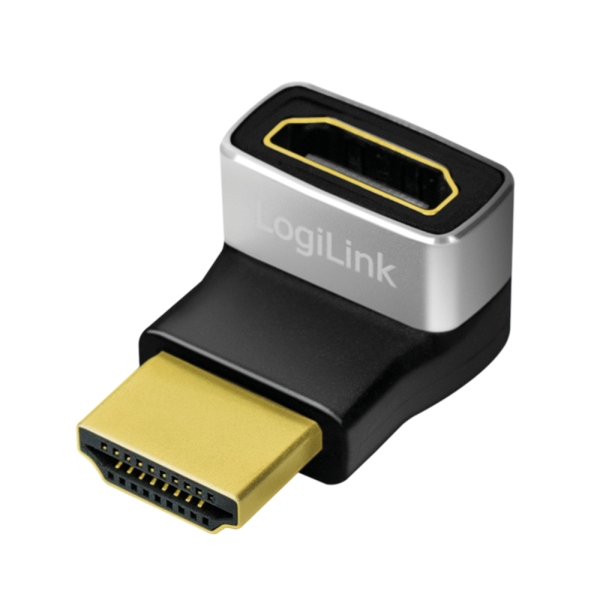 Logilink ADAPTOR video, HDMI (T) la HDMI (M), conectori auriti, rezolutie maxima 8K (7680 x, AH0007A - imagine 5