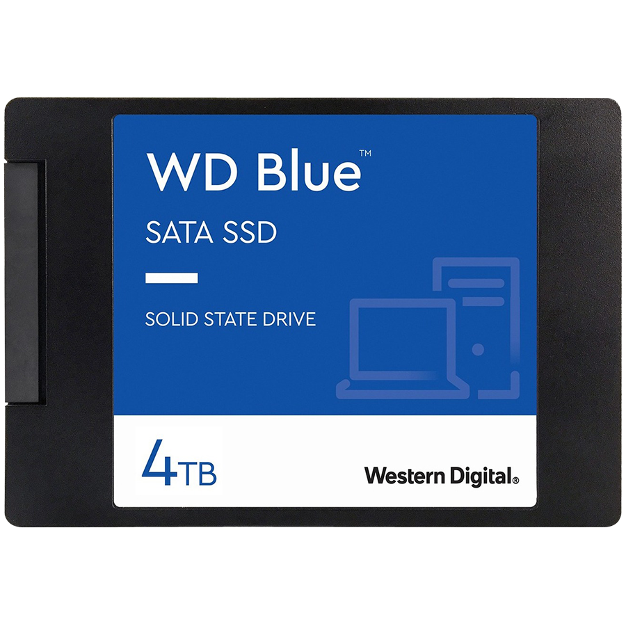 WD SSD Blue SA510 4TB SATA, 2.5, 7mm, Read/Write: 560/520 MBps, IOPS 87K/83K, WDS400T3B0A-00C7K0
