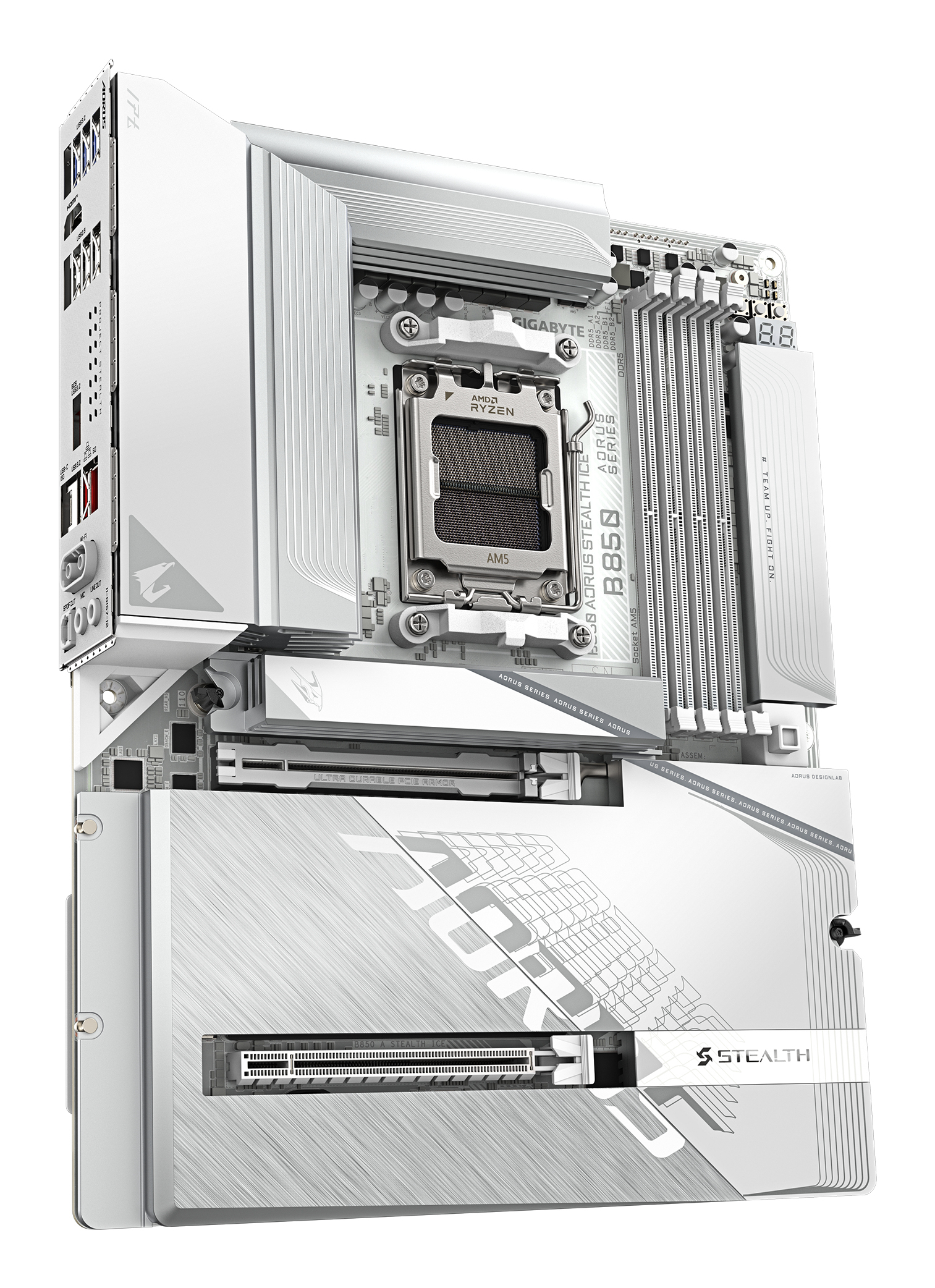 Gigabyte MB B850E AORUS STEALTH ICE AM5, B850 A STEALTH ICE - imagine 4