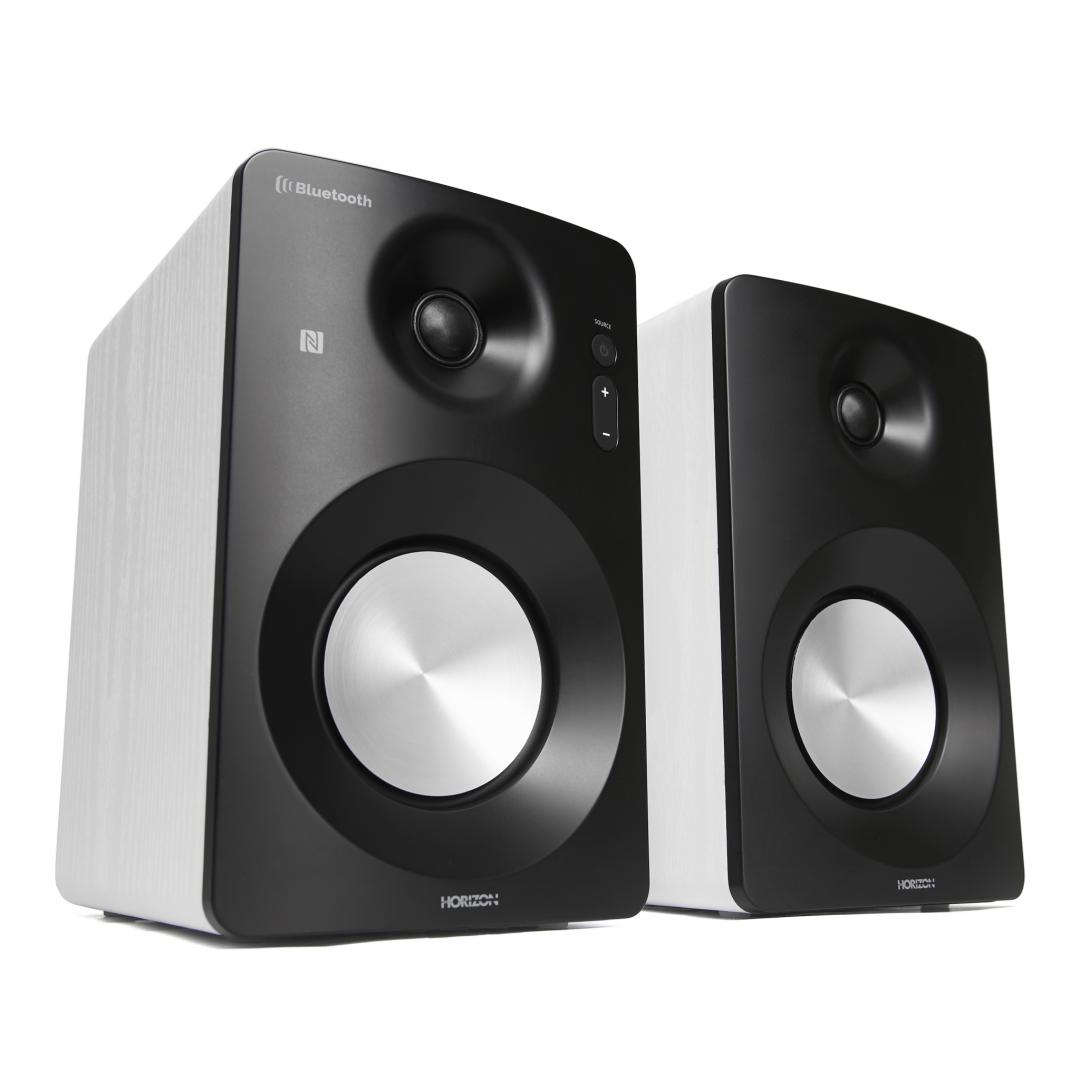 HORIZON Boxe active Acustico, 2.0, 60W, BT, NFC, Optical, Coaxial, AUX, Alb, HAV-M1100W