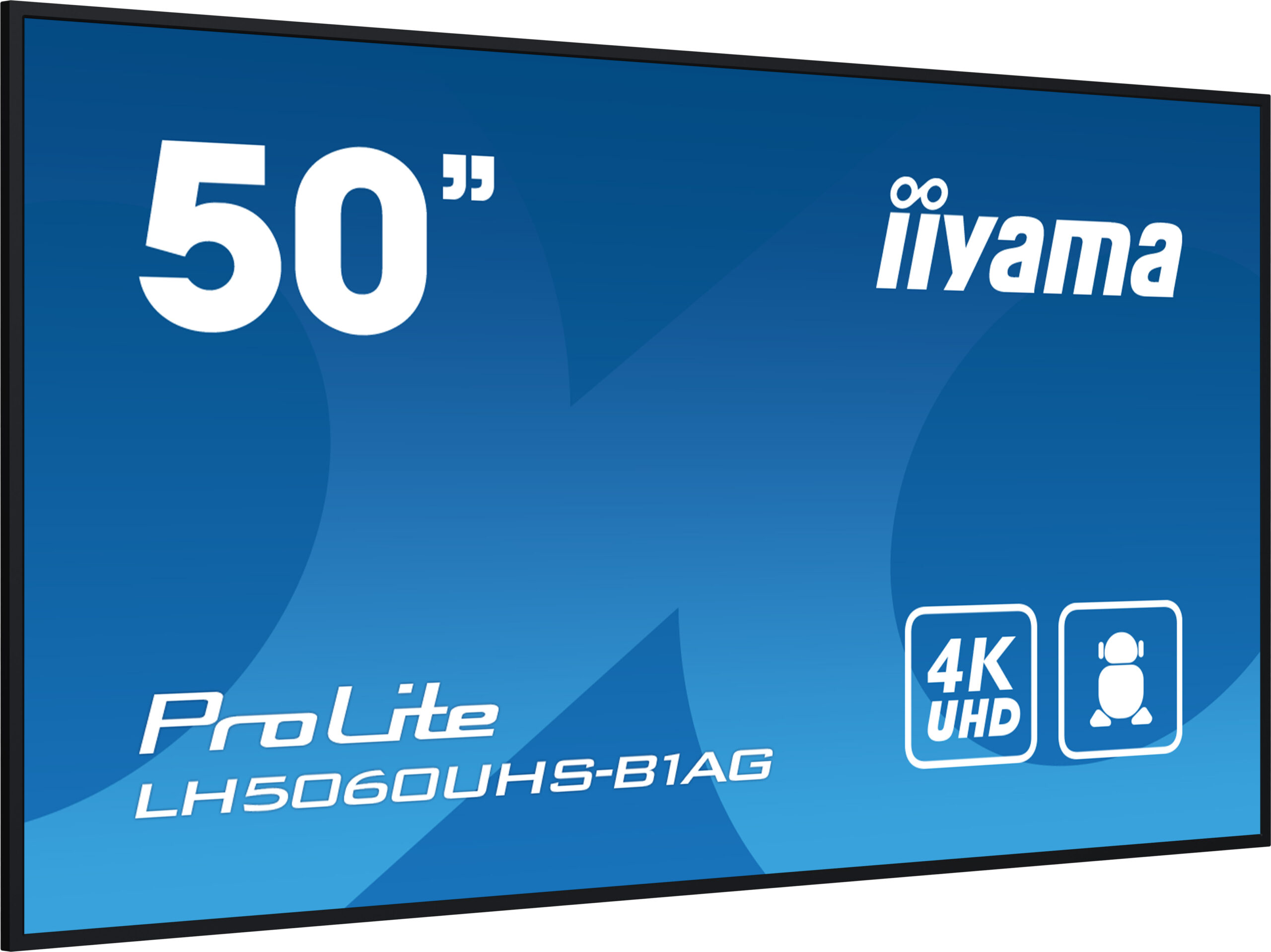 Iiyama LFD 50 4K UHD professional digital signage 3840x2160 16:9 500 cd/m2 1200:1, LH5060UHS-B1AG - imagine 4