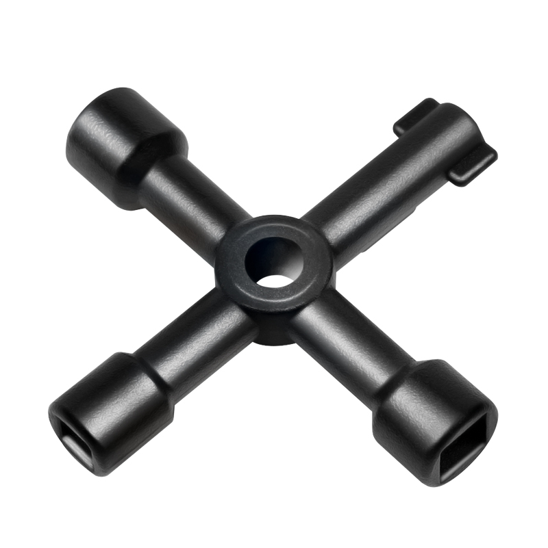 Logilink CHEIE UNIVERSALA in cruce pentru cabinete, 4 tipuri de cheie, aliaj zinc, black, WZ0072