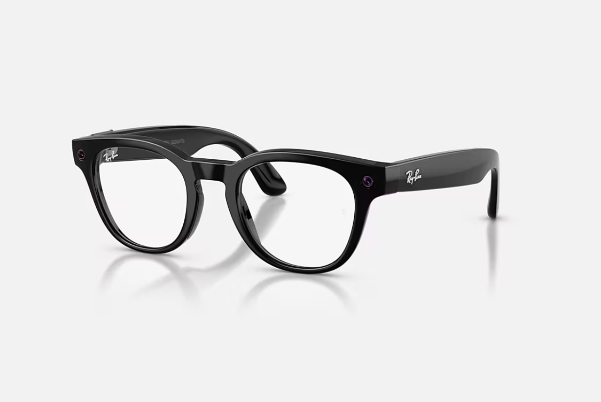 RAYBAN Ray-Ban Meta Scriber Optics Gen 2 Universal Fit Shiny Black Demo Lens 49-22, RW7002 2000 49