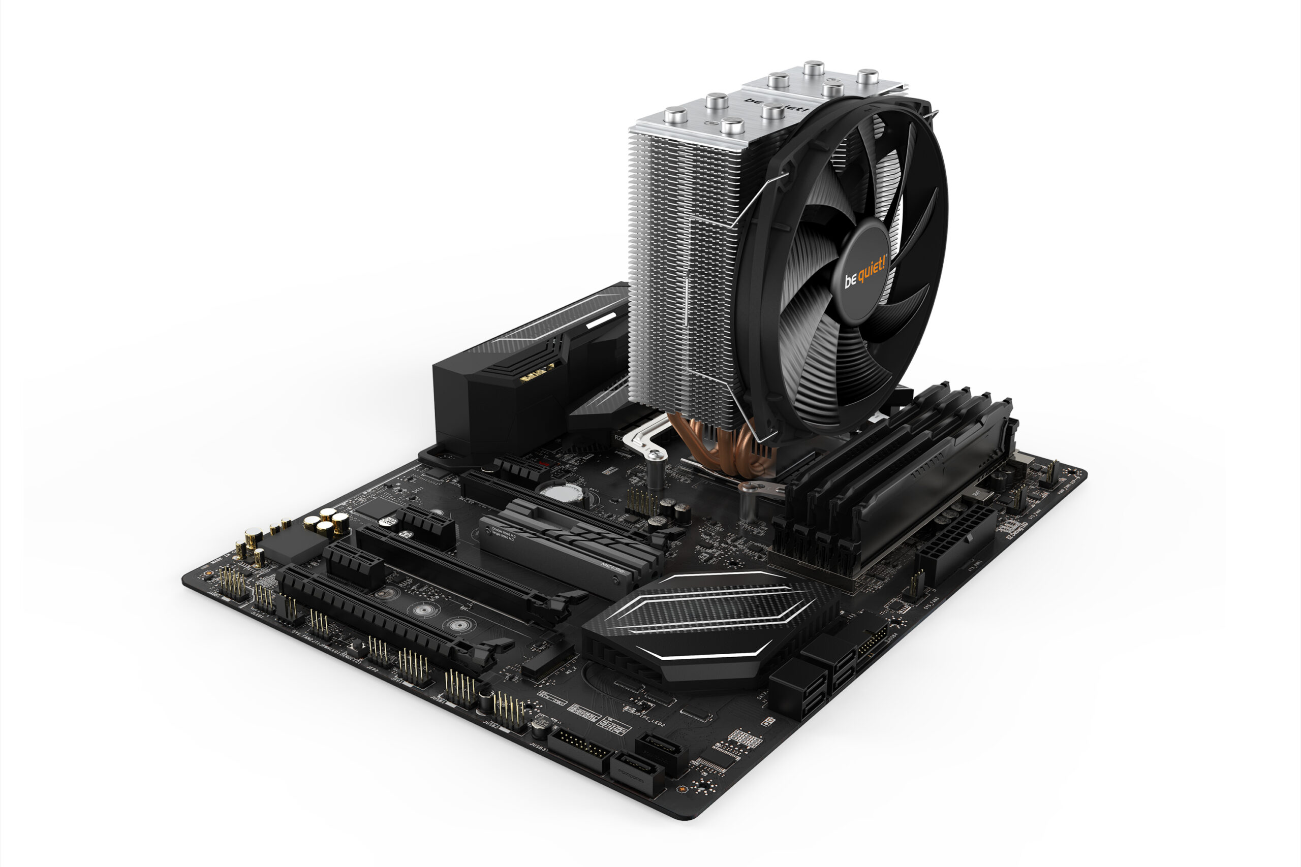 Be Quiet COOLER Shadow Rock Slim 2,racire aer, Ø6 mm×4 pcs heatpipe, skt. Intel LGA, BK032 - imagine 3