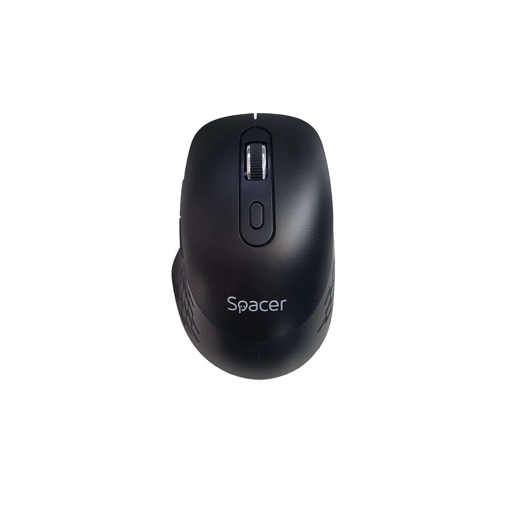 SPACER Mouse Wireless, 1600 dpi, Negru, SPMO-WS02-BT - imagine 2