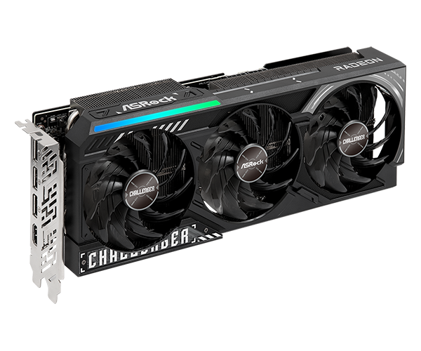 Asrock Placa video Radeon RX 9070 XT Challenger, 16GB GDDR6, 256 bit, PCI Express, RX9070XT CL 16G - imagine 3