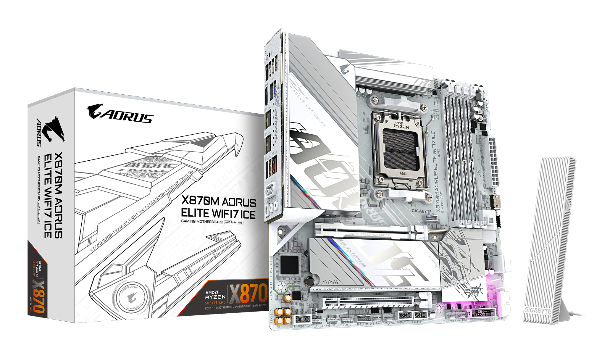 Gigabyte Placa de baza, X870M A ELITE WF7 ICE