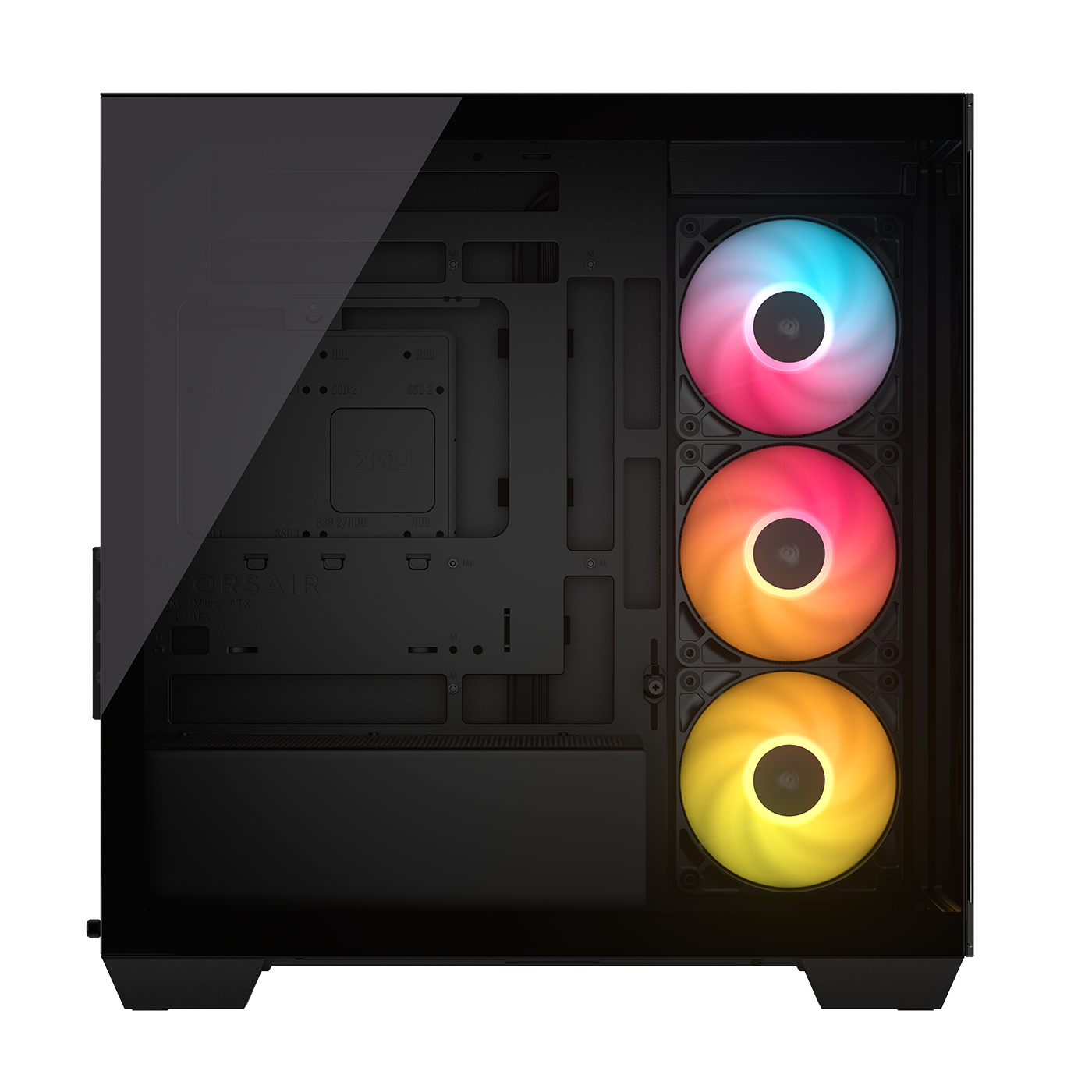 Corsair Carcasa 2800X RS-R ARGB, Micro-ATX, cu 3 ventilatoare incluse RS120-R ARGB, CC-9011347-WW - imagine 2