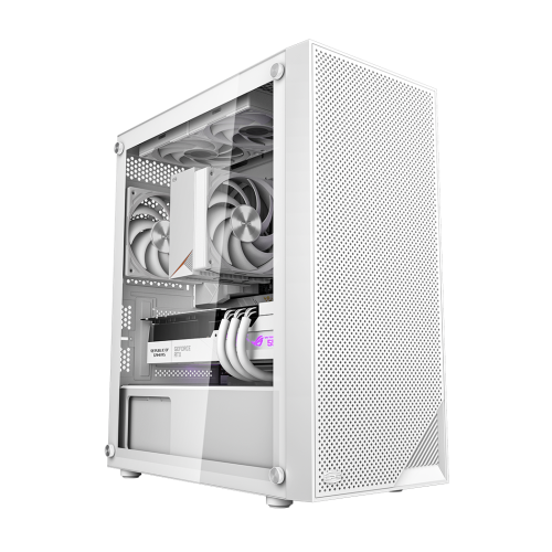 PCCOOLER CARCASA, middle tower, gaming, fara sursa, suporta 7xfan, PSU shroud, USB, C3B310-WHP0-GL - imagine 3