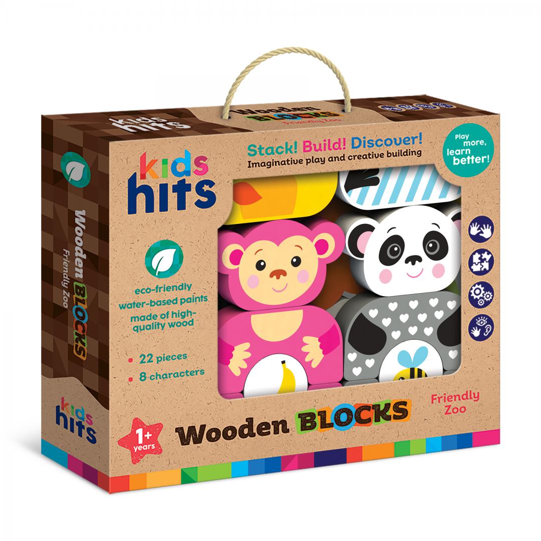 KIDS HITS GRADINA ZOOLOGICA PRIETENOASA DIN LEMN, KH20/001 - imagine 6