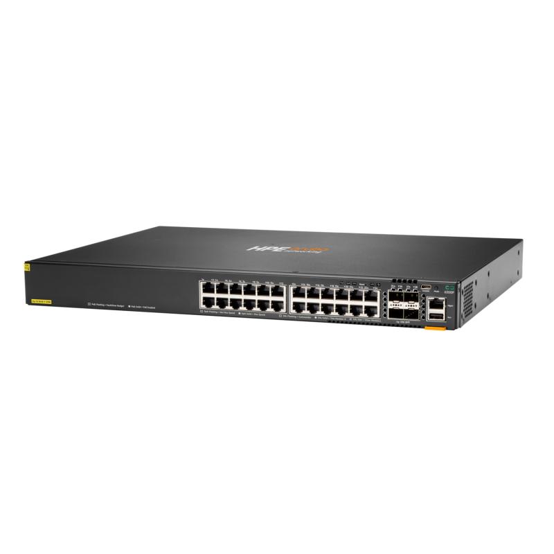 ARUBA NETWORKS HPE Aruba Networking CX 6200F 24G Class4 PoE 4SFP+ 370W Switch, JL725A