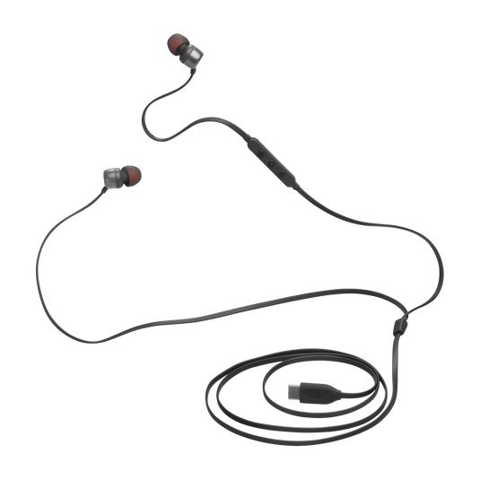 JBL Casti In-Ear cu fir Tune 310C Pure Bass Hi-Res USB-C Negru, JBLT310CBLK - imagine 5