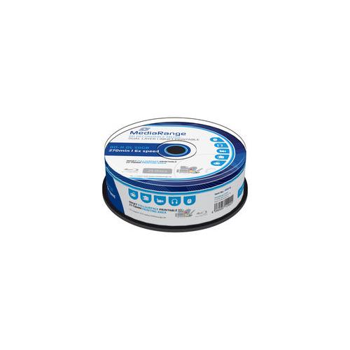 MediaRange BD-R Dual Layer 50GB 6x, ink.fullsurface print. cake 25, MR510