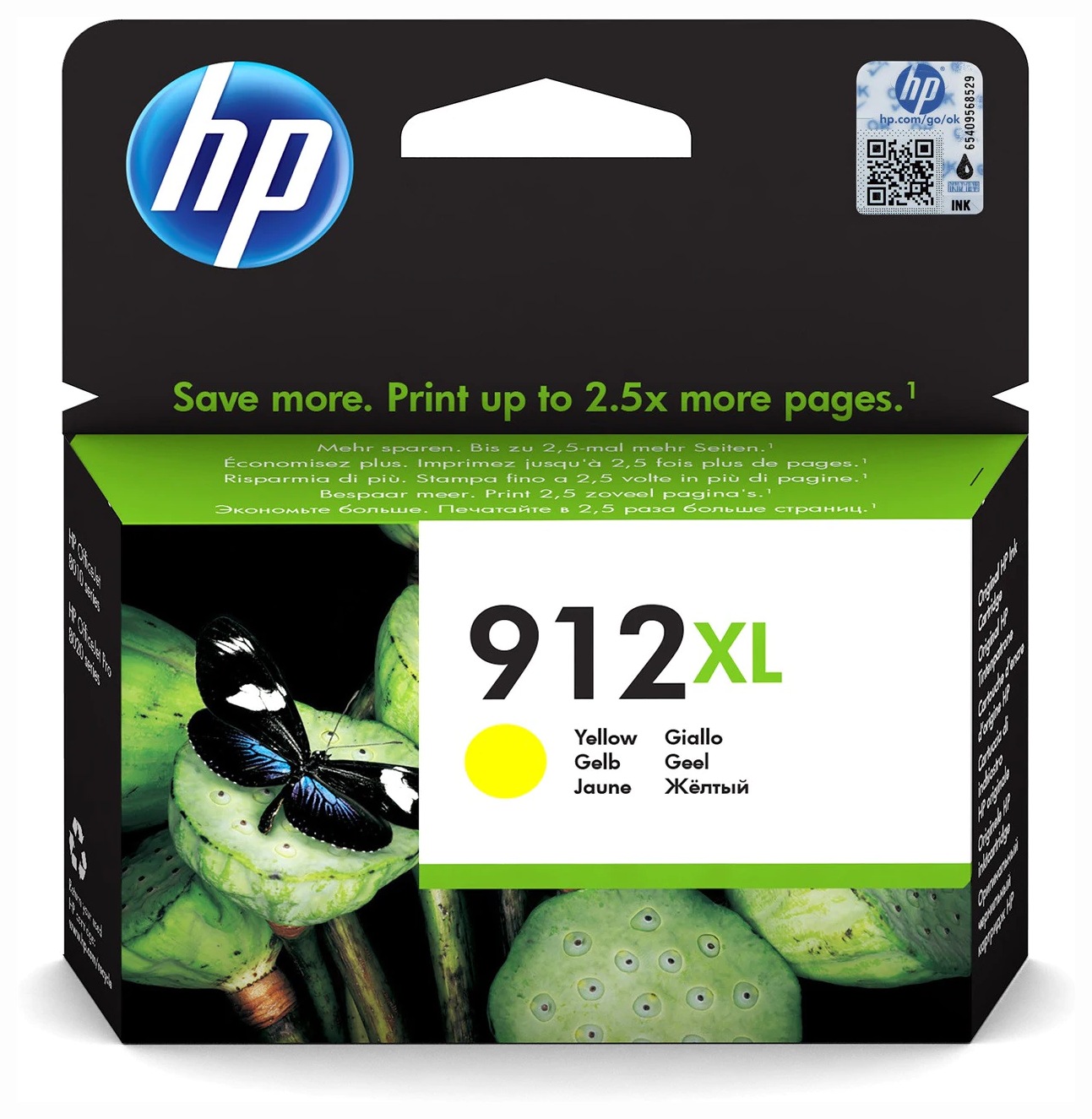 HP Cartus Cerneala Original Yellow, nr.912XL pentru OfficeJet 8013|8023, 825, 3YL83AE