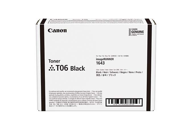 Canon Toner Original Black, CRG-T06 pentru IR 1643i|1643if, 20.6K, NOPP, 3526C002AA