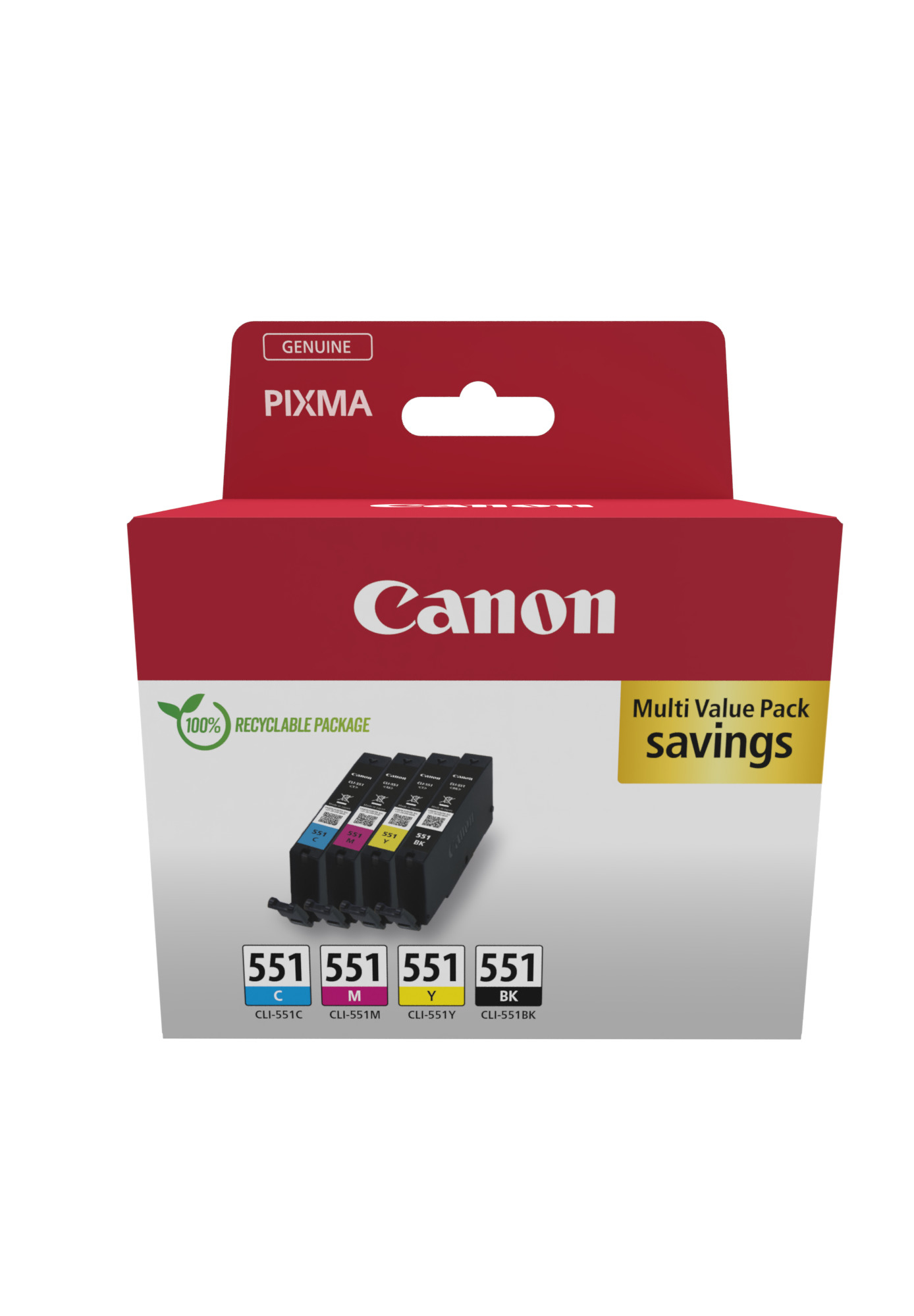 Canon Combo-Pack Original CMYK, CLI-551 pentru Pixma, 6509B015AA