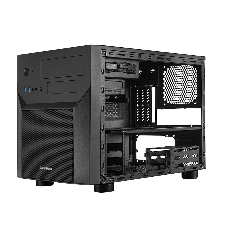 CHIEFTEC CARCASA, Mini Tower, mATX, GAMING CUBE 02, fara sursa, USB 3.0 x 2, Jack 3.5mm x, CI-02B-OP - imagine 8