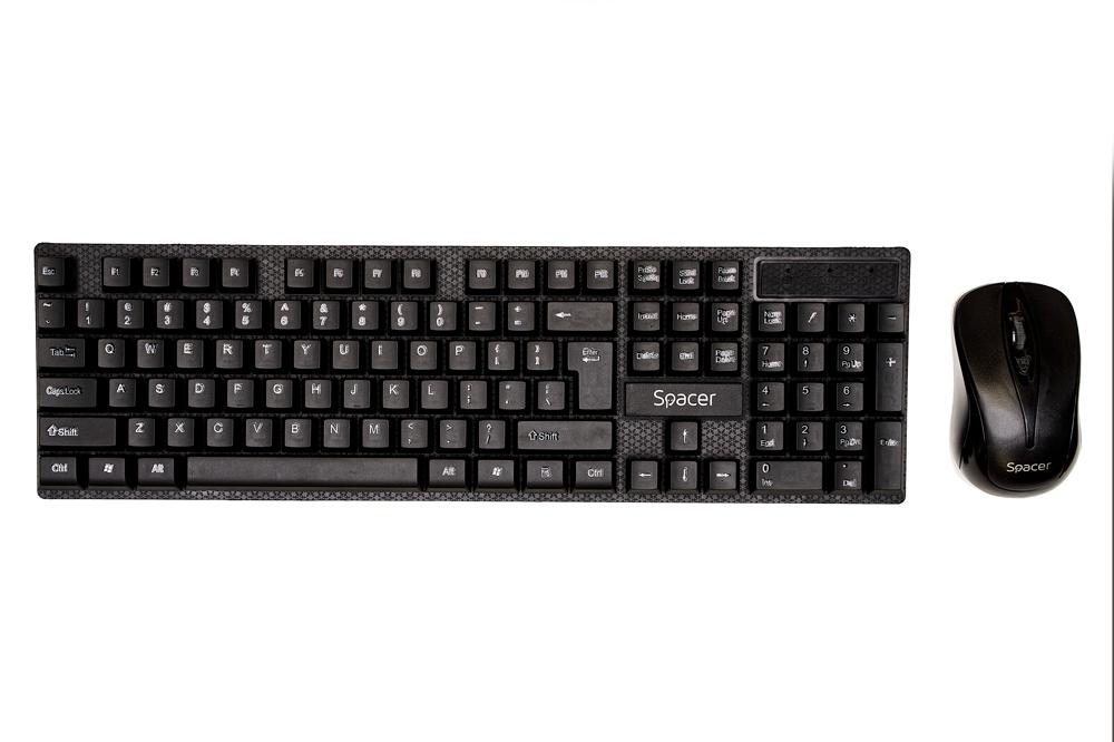 SPACER Kit wireless tastatura si mouse, taste numerice, negru, SPDS-1100 - imagine 3