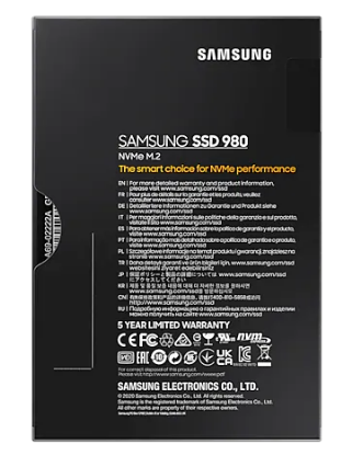 Samsung SSD, 980, 500GB, M.2, PCIe Gen3.0 x4, V-Nand 3bit MLC, R/W: 3100 MB/s/2600 MB/s, MZ-V8V500BW - imagine 5