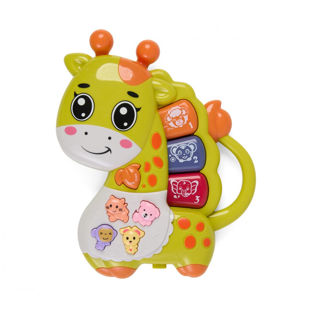 MomKi JUCARIE GIRAFA CU LUMINI SI SUNETE, VERDE, MOMKI855-66V